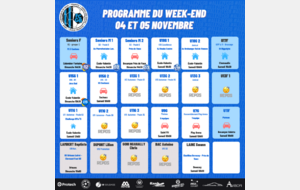 Programme du Week-End 04-05 Novembre