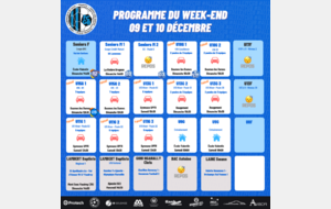 Programme du Week-End 09-10 Décembre