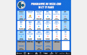 Programme du Week-End 16-17 Mars