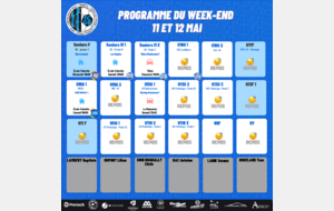 Programme du Week-end 11-12 Mai