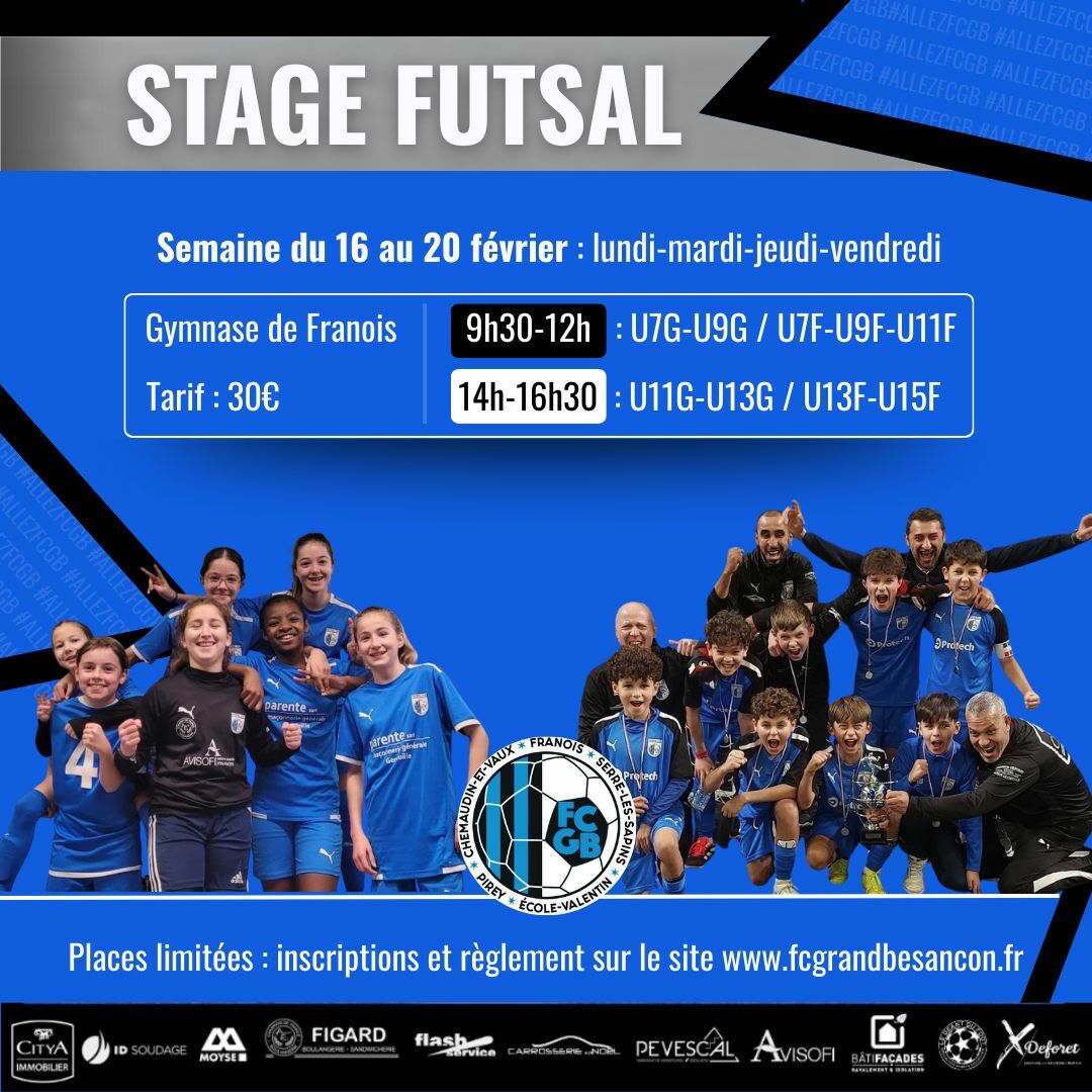 Stage futsal hiver 2026