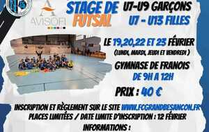 Stage Futsal février 2024