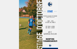 Stage foot octobre